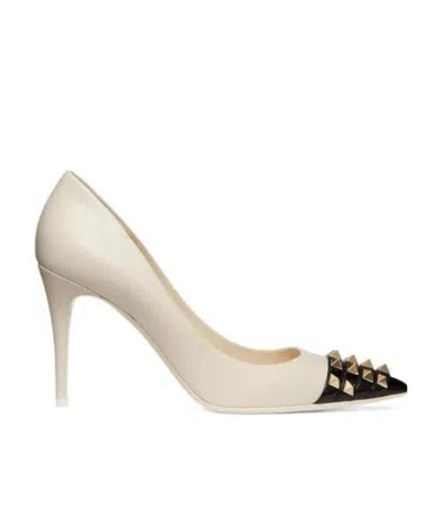 Valentino Garavani Rockstud Alcove 90mm Pumps In White