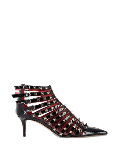 Pre-owned Valentino Garavani Rockstud Alcove Pumps In Black