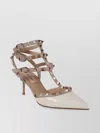 Valentino Rockstud Ankle Strap Pump 65 In Neutral
