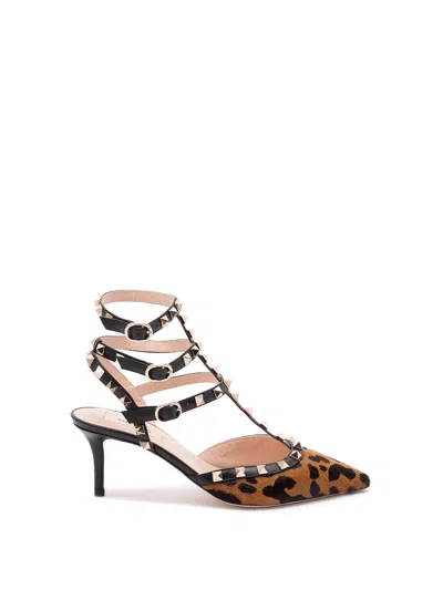 VALENTINO GARAVANI `ROCKSTUD` ANKLE STRAP PUMPS