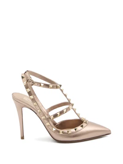 Valentino Garavani Rockstud Ankle-strap Pumps In Multi