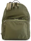 Valentino 'rockstud' Backpack In Green