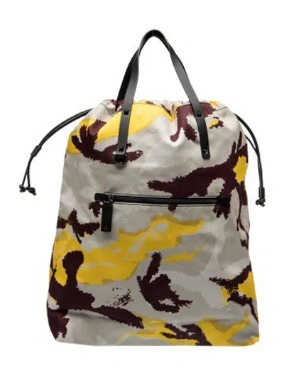 Pre-owned Valentino Garavani Rockstud Backpack In Silver