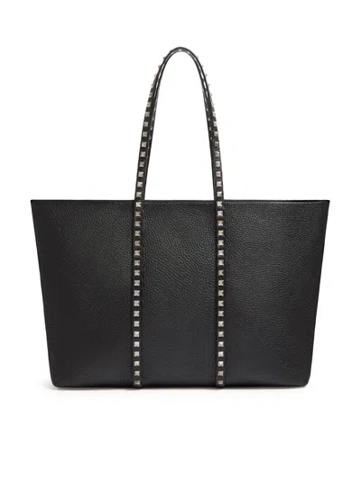 Valentino Garavani Rockstud Bag In Hammered Calfskin