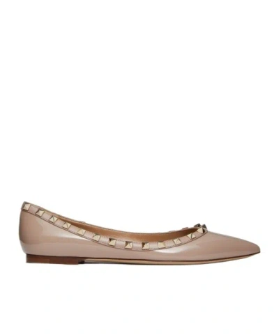 VALENTINO GARAVANI VALENTINO GARAVANI ROCKSTUD POINTED TOE BALLERINA SHOES