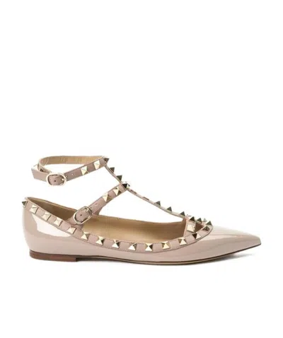 VALENTINO GARAVANI VALENTINO GARAVANI ROCKSTUD POINTED TOE BALLERINA SHOES