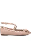 Valentino Silk Rockstud Ballet Flats