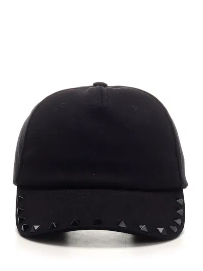 Valentino Garavani Rockstud Baseball Hat In Blue