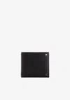 Valentino Rockstud Bi-fold Leather Wallet In Black