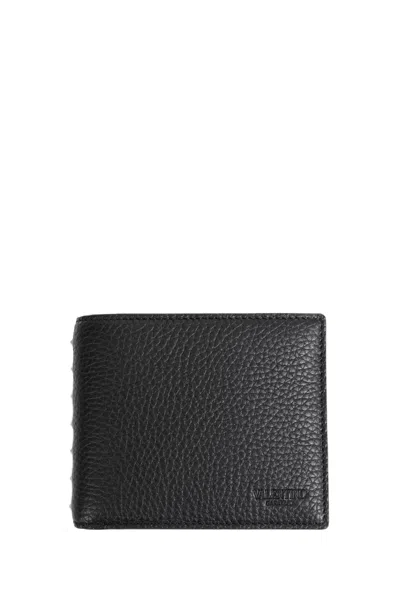 Valentino Garavani Rockstud Bifold Wallet In Black
