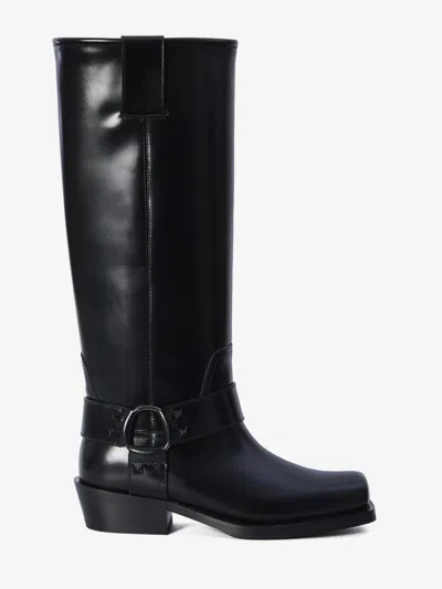 VALENTINO GARAVANI ROCKSTUD BIKER BOOTS