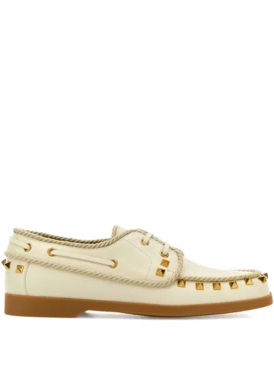 VALENTINO GARAVANI ROCKSTUD BOAT SHOES