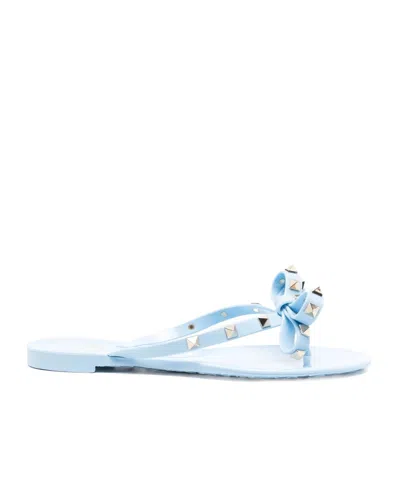 Valentino Garavani Rockstud Bow-detail Flip-flops