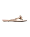 Valentino Garavani Summer Rockstud Thong Sandals In Nude