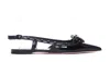 Valentino Rockstud Bow Slingback Ballerina In Patent Leather With Tone-on-tone Studs In Black