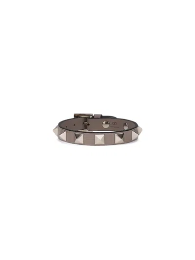 Valentino Garavani Rockstud Bracelet In Brown