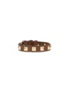 Valentino Adjustable Studded Bracelet Jewelry In Brown