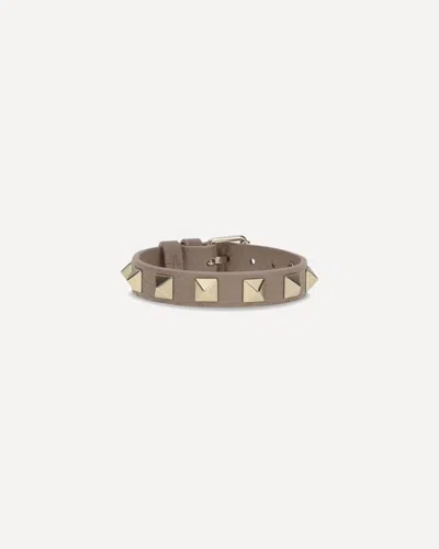 Valentino Garavani Rockstud Bracelet In Gray