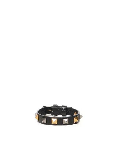 VALENTINO GARAVANI ROCKSTUD BRACELET IN CALFSKIN