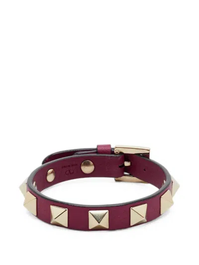Pre-owned Valentino Garavani Rockstud Bracelet In Pink