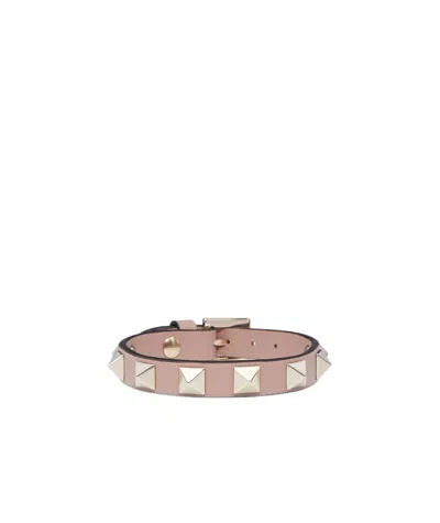 Valentino Garavani Rockstud Bracelet In Yellow