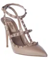 Valentino Garavani Rockstud Ankle Strap Pump In Pink