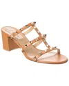 Valentino Women's Leather Rockstud Sandals In Brown