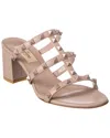 Valentino Garavani Rockstud Caged 60 Leather Sandal In Pink