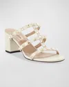 Valentino Garavani Women Rockstud Leather Mules