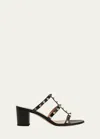 Valentino Saint Laurent White Leather Sl/61 Sneakers In Black