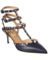 Valentino Rockstud Leather Slingback Pumps
