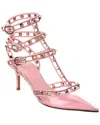 Valentino Rockstud Leather And Pvc Pumps