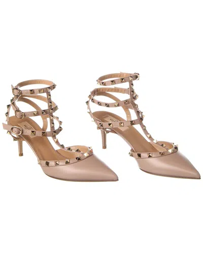 Valentino Garavani Rockstud 70mm  Leather Pumps In Pink