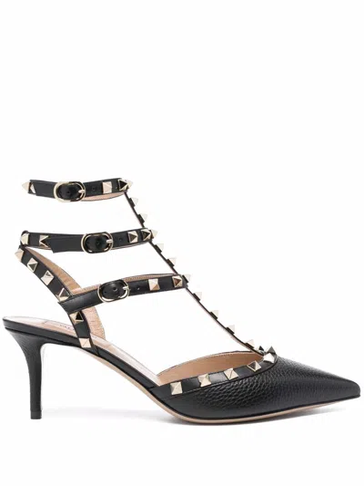 Valentino Garavani Rockstud Caged 65mm Pumps In Schwarz