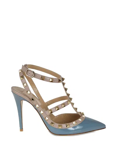Valentino Garavani Garavani Series Rockstud Pointed High Heels In Nude