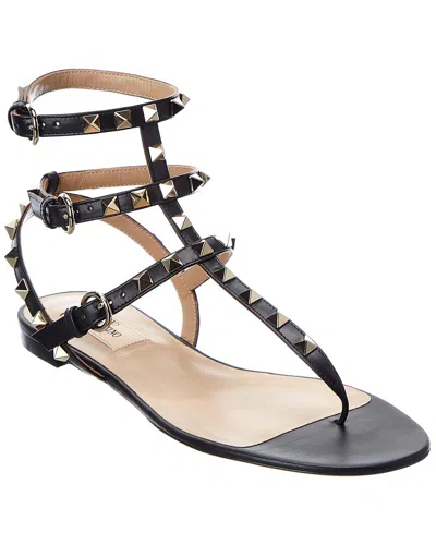 VALENTINO GARAVANI VALENTINO ROCKSTUD CAGED LEATHER ANKLE STRAP SANDAL