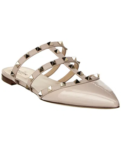 VALENTINO GARAVANI VALENTINO ROCKSTUD CAGED PATENT FLAT