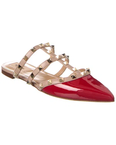 VALENTINO GARAVANI VALENTINO ROCKSTUD CAGED PATENT FLAT