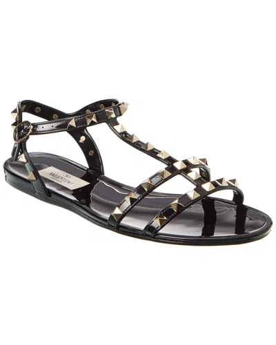 VALENTINO GARAVANI VALENTINO ROCKSTUD CAGED RUBBER SANDAL