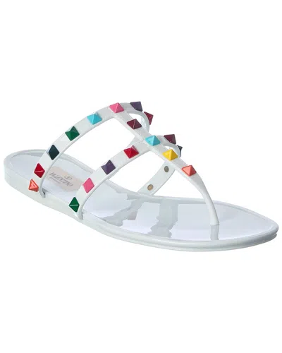 Valentino Garavani Valentino Rockstud Caged Rubber Sandal In K81