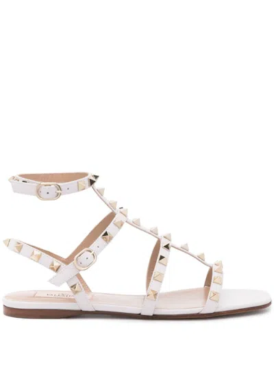 Valentino Garavani Rockstud Caged-straps Sandals In Rosa