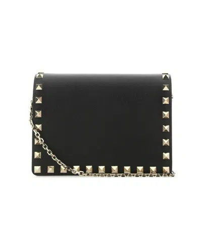 Valentino Garavani Mini Rockstud Crossbody Bag In Black