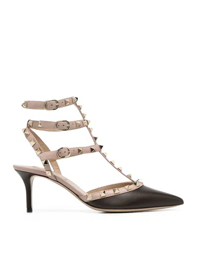 VALENTINO GARAVANI ROCKSTUD CALFSKIN SLINGBACK