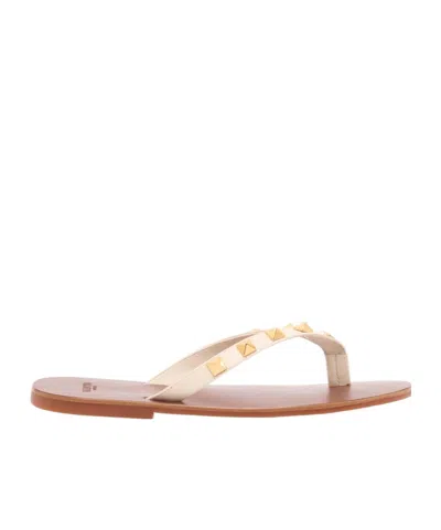 Valentino Garavani Womens White/oth Rockstud Leather Sandals Eur 39 / 6 Uk
