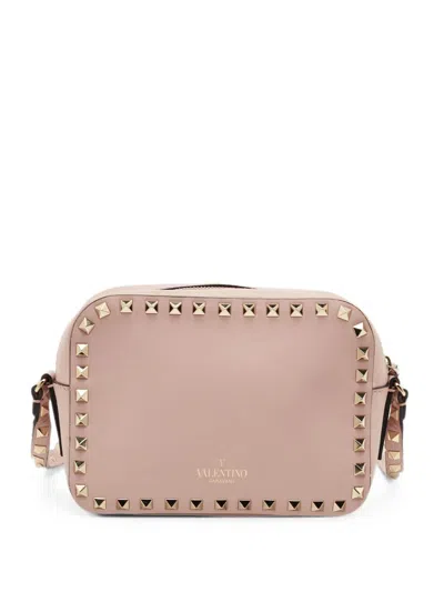 Pre-owned Valentino Garavani Rockstud Camera Mini Bag In Pink