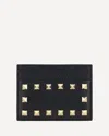 Valentino Rockstud Grainy Leather Card Holder