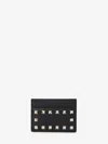 Valentino Garavani Women Rockstud Leather Card Case