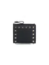 Valentino Garavani Rockstud Flap Wallet In Black