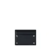 Valentino Rockstud Card Men's Holder In Black