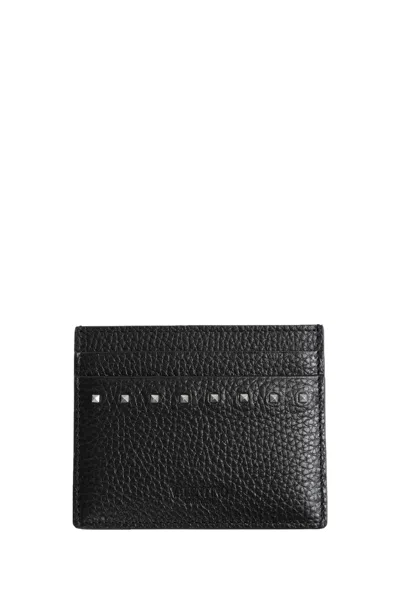 Valentino Garavani Rockstud Cardholder In Black
